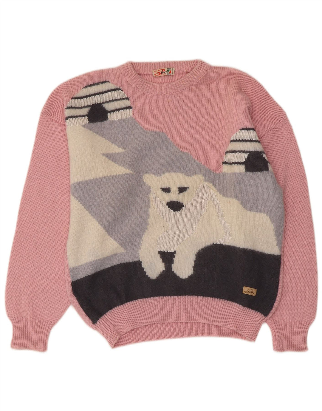 Γυναικείο Silvy Graphic Crew Jumper πουλόβερ IT 44 Medium Pink Colourblock
