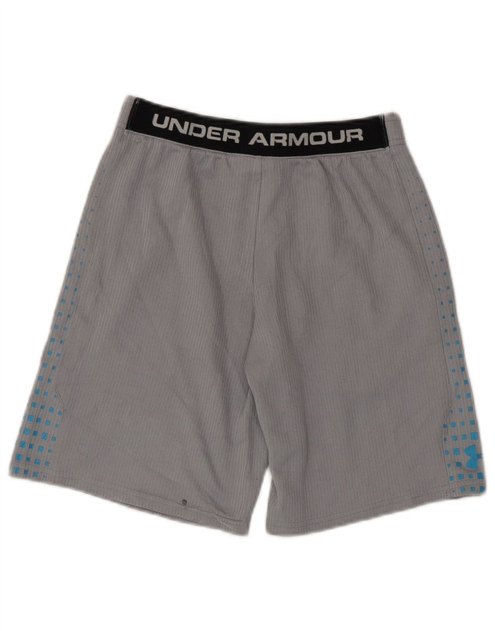 Under Armour Boys αθλητικό σορτς 11-12 ετών Μεγάλο γκρι πολύχρωμο πολυεστέρα