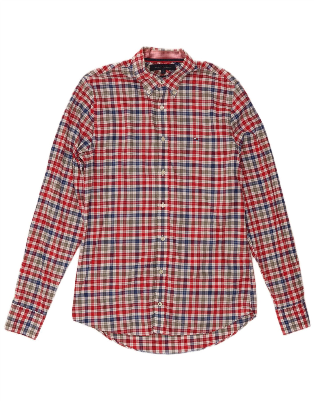 Ανδρικό πουκάμισο Tommy Hilfiger Slim Fit Μικρό πολύχρωμο βαμβακερό Gingham