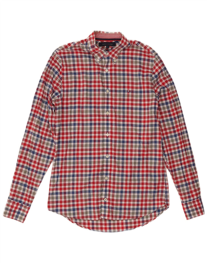 Ανδρικό πουκάμισο Tommy Hilfiger Slim Fit Μικρό πολύχρωμο βαμβακερό Gingham