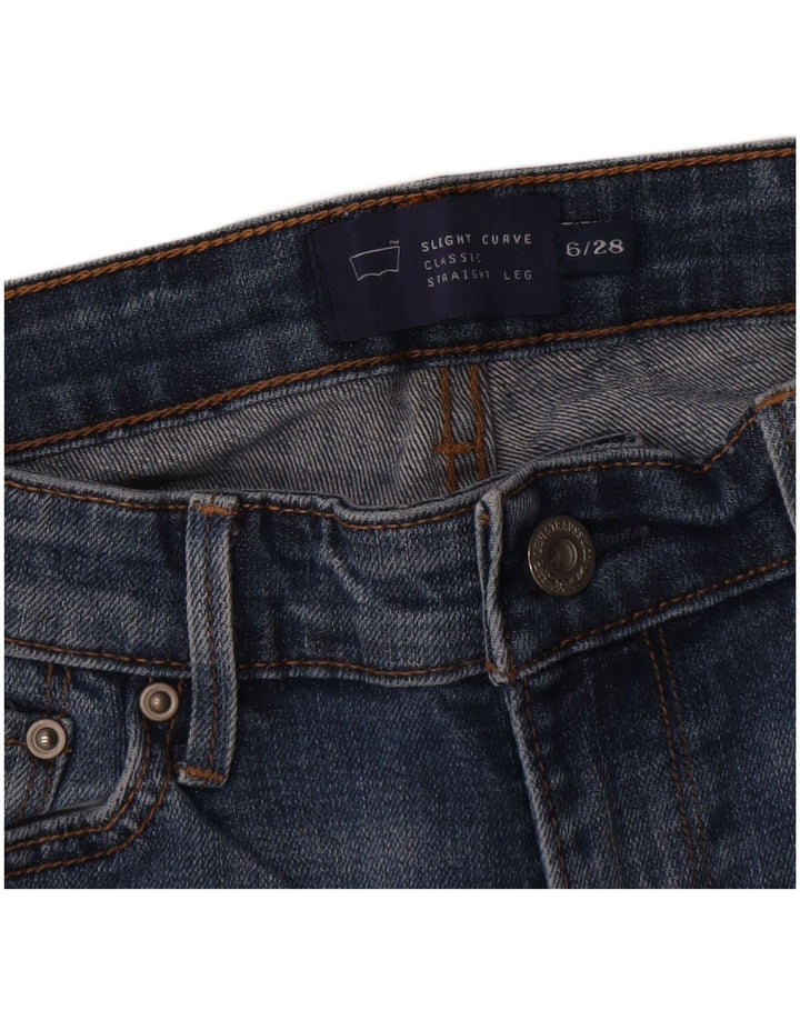 Γυναικείο Levi's Slightly Curvy Straight Jeans US 6 Medium W28 L30 Μπλε βαμβακερό