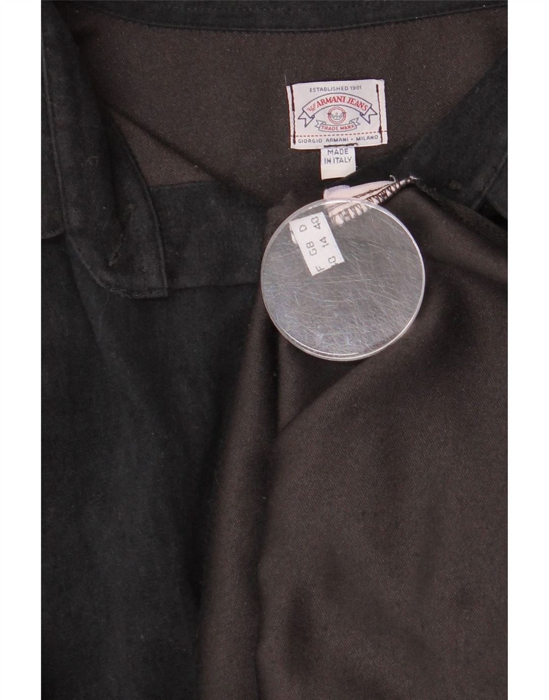 Armani Jeans Γυναικείο Πουκάμισο UK 14 Large Μαύρο