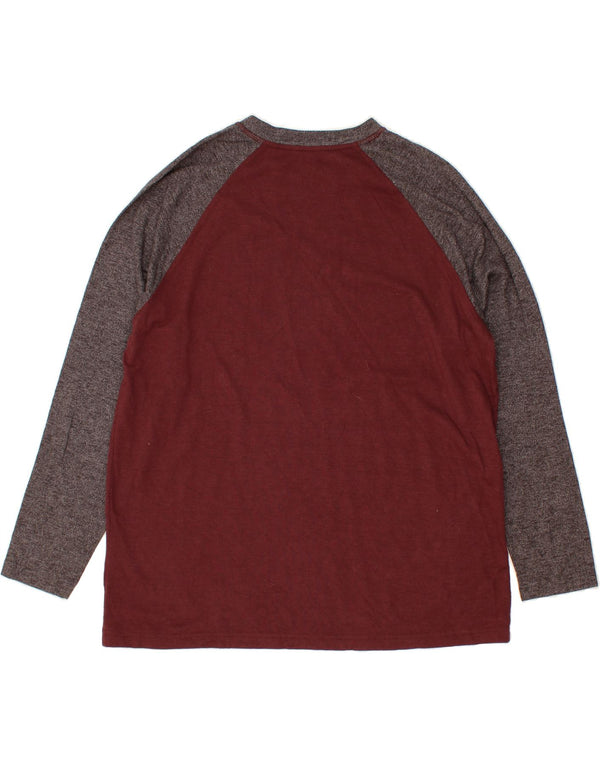 EDDIE BAUER Ανδρικό μακρυμάνικο μπλουζάκι 2XL βαμβακερό καφέ χρώματος