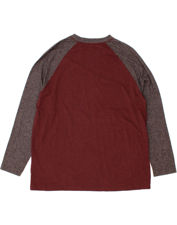 EDDIE BAUER Ανδρικό μακρυμάνικο μπλουζάκι 2XL βαμβακερό καφέ χρώματος
