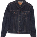 LEVI'S Girls τζιν μπουφάν 9-10 ετών Small Navy Blue Cotton