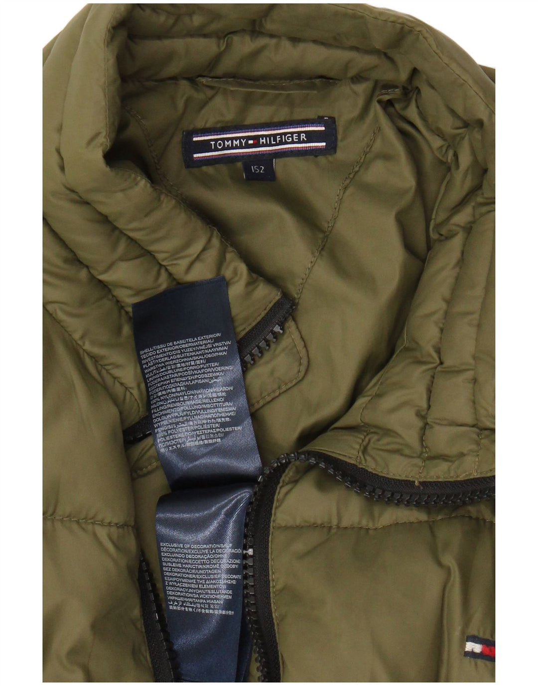 TOMMY HILFIGER Μπουφάν με επένδυση για αγόρια 12-13 ετών Khaki Nylon