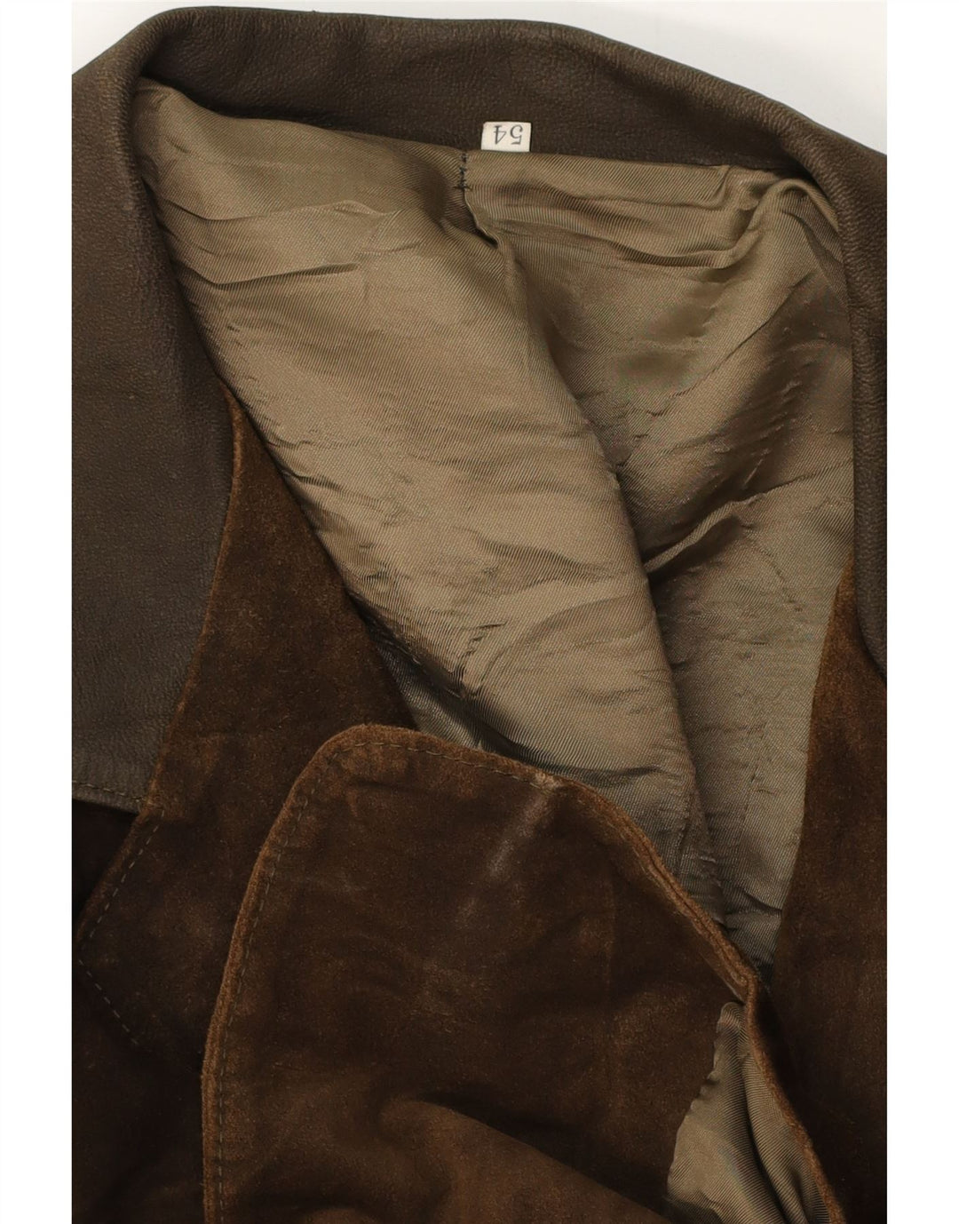 Vintage Ανδρικό τζάκετ σουέντ 2 κουμπιών IT 54 2XL Καφέ