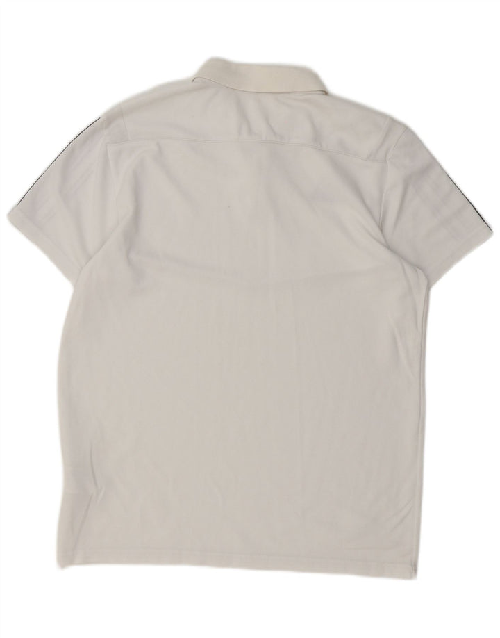Adidas Ανδρικό πουκάμισο Aeroready Polo, μεσαίο λευκό βαμβακερό