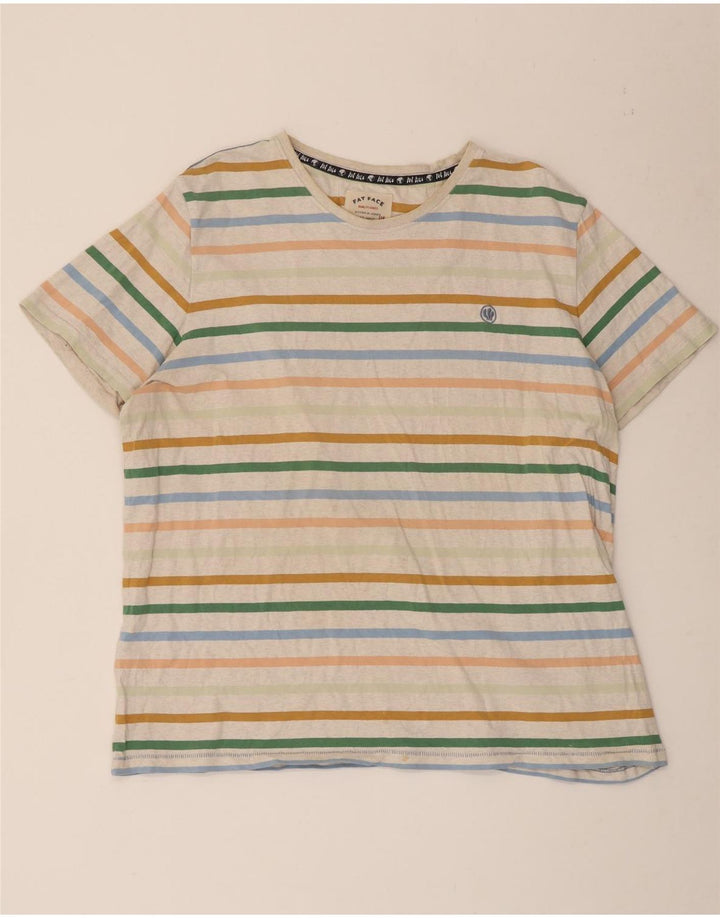 Ανδρικό T-Shirt Fat Face Top 2XL Πολύχρωμο ριγέ βαμβακερό