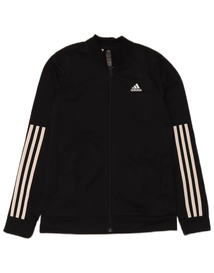 Adidas Boys φόρμα φόρμας Primegreen Top Jacket 11-12 ετών Μαύρο Πολυεστέρας