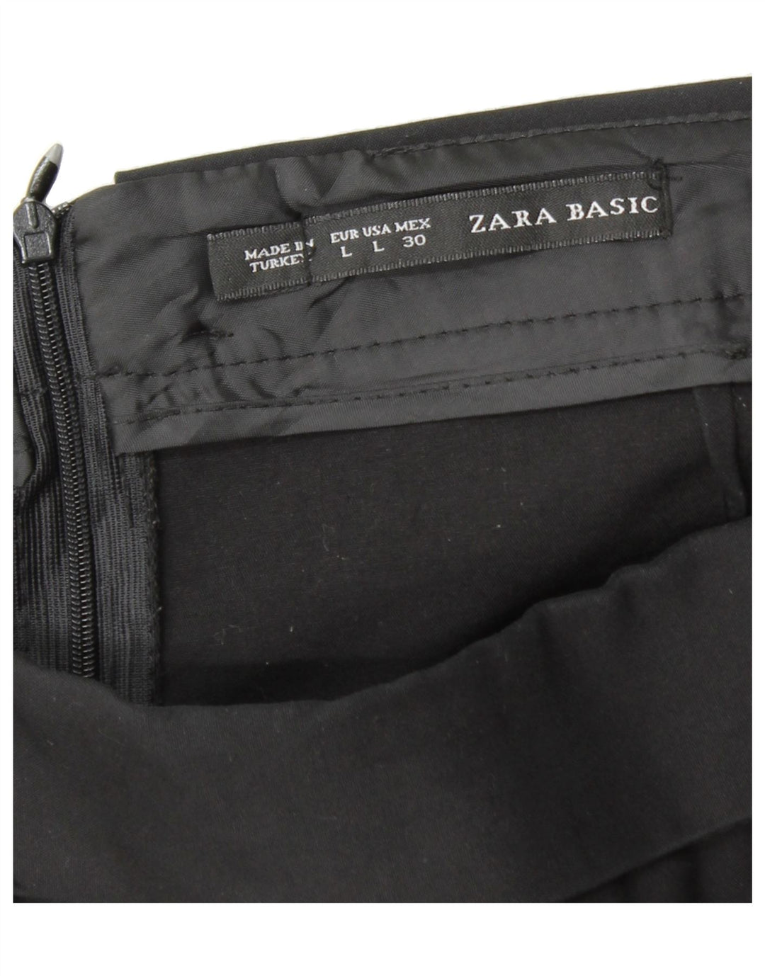 ZARA Womens Hot Pants Large W30 Black Vintage Zara and Second-Hand Zara from Messina Hembry 