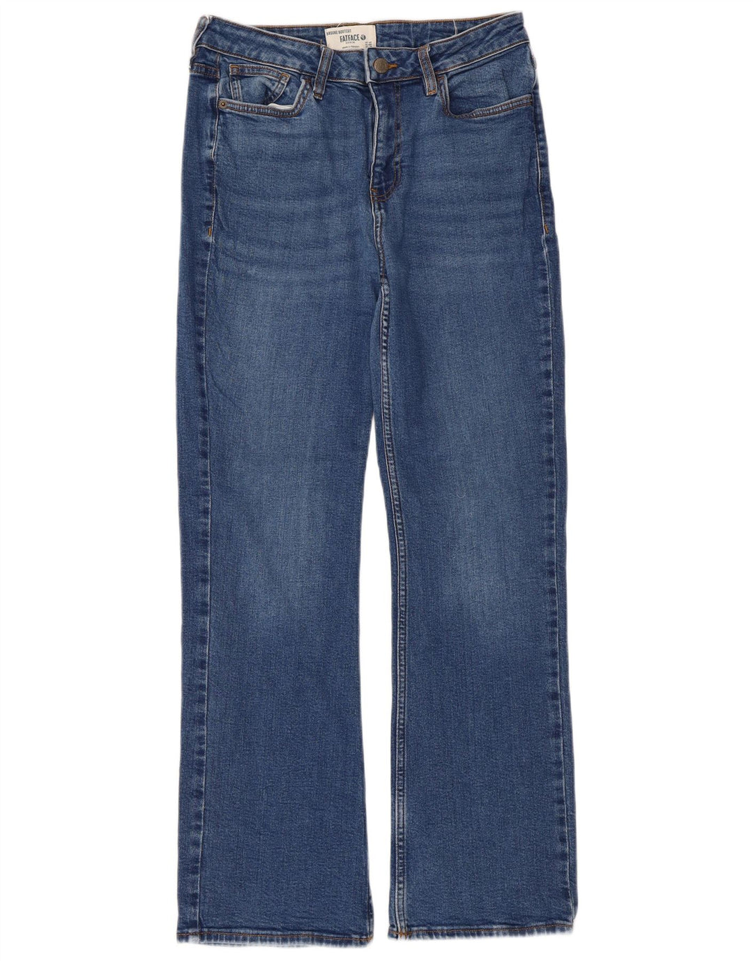 Fat Face Bootcut Jeans UK 12 Medium W30 L29 Blue Cotton