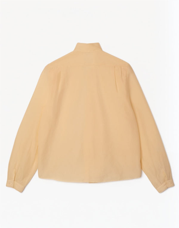 Vintage γυναικείο πουκάμισο με γραβάτα μπλούζα UK 18 XL Beige