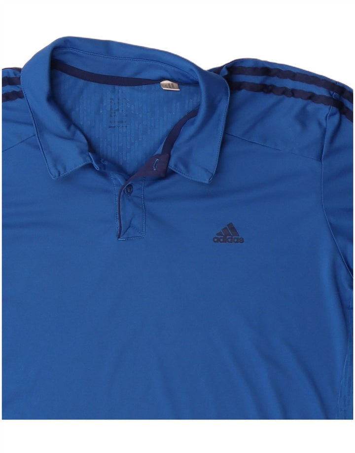 Ανδρικό πουκάμισο Adidas Climacool Polo μεγάλο μπλε