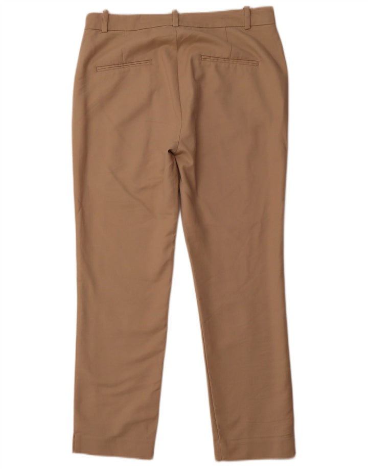 ZARA Γυναικείο κωνικό παντελόνι Chino EU 38 Small W28 L25 Καφέ βαμβακερό