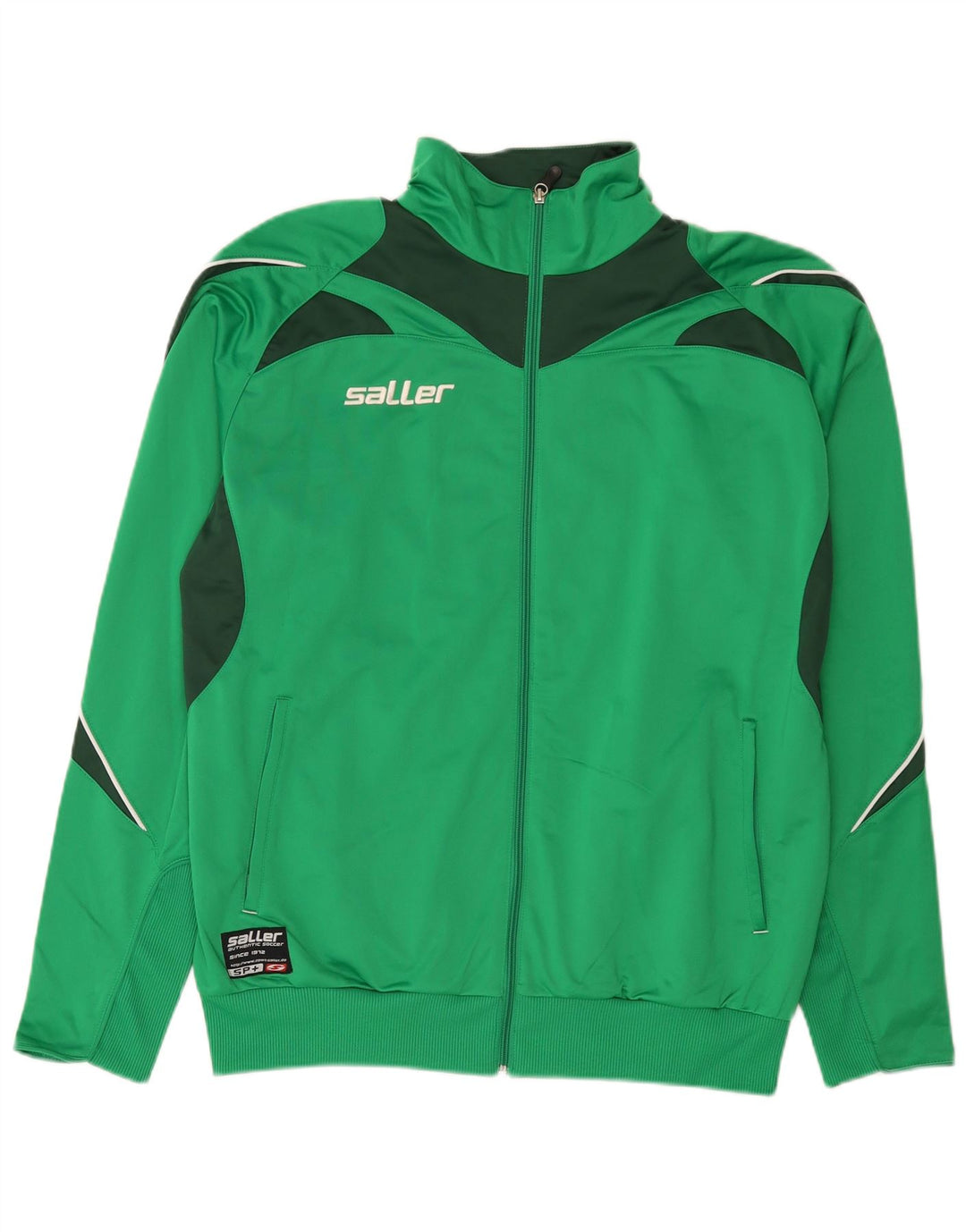 Ανδρική αθλητική φόρμα γραφικών Saller Top Jacket XL Green Colourblock Polyester