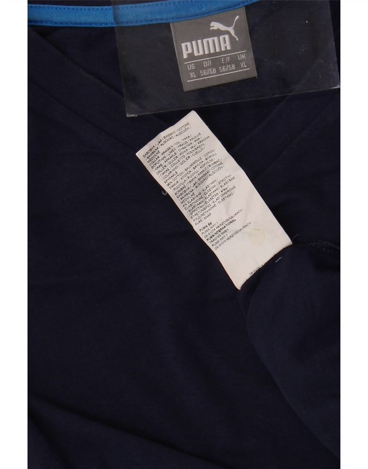 Ανδρικό T-Shirt PUMA Top XL Navy Blue Cotton