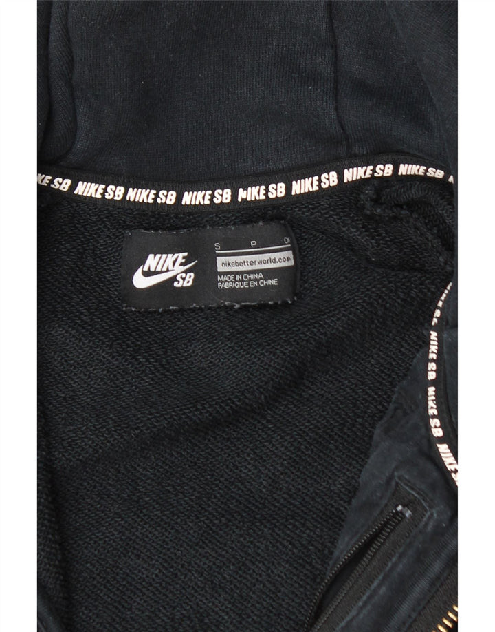 Ανδρικό πουλόβερ NIKE με φερμουάρ, μικρό μαύρο βαμβακερό