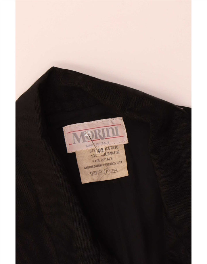 Sergio Morini Γυναικείο σακάκι 1 κουμπιού IT 46 Large Black Acetate