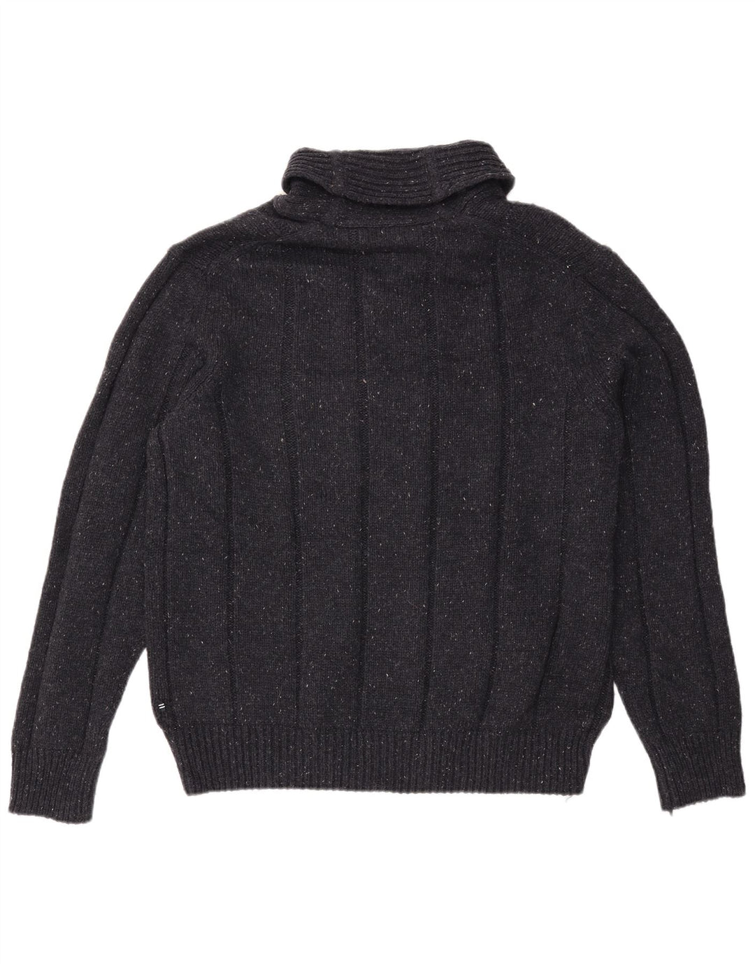 NAUTICA Ανδρικό πουλόβερ με λαιμό σάλι XL Μαύρο Ακρυλικό