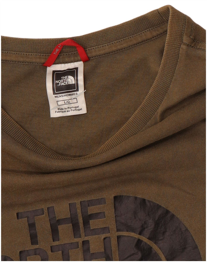 Ανδρικό γραφικό T-Shirt North Face Top Large Brown