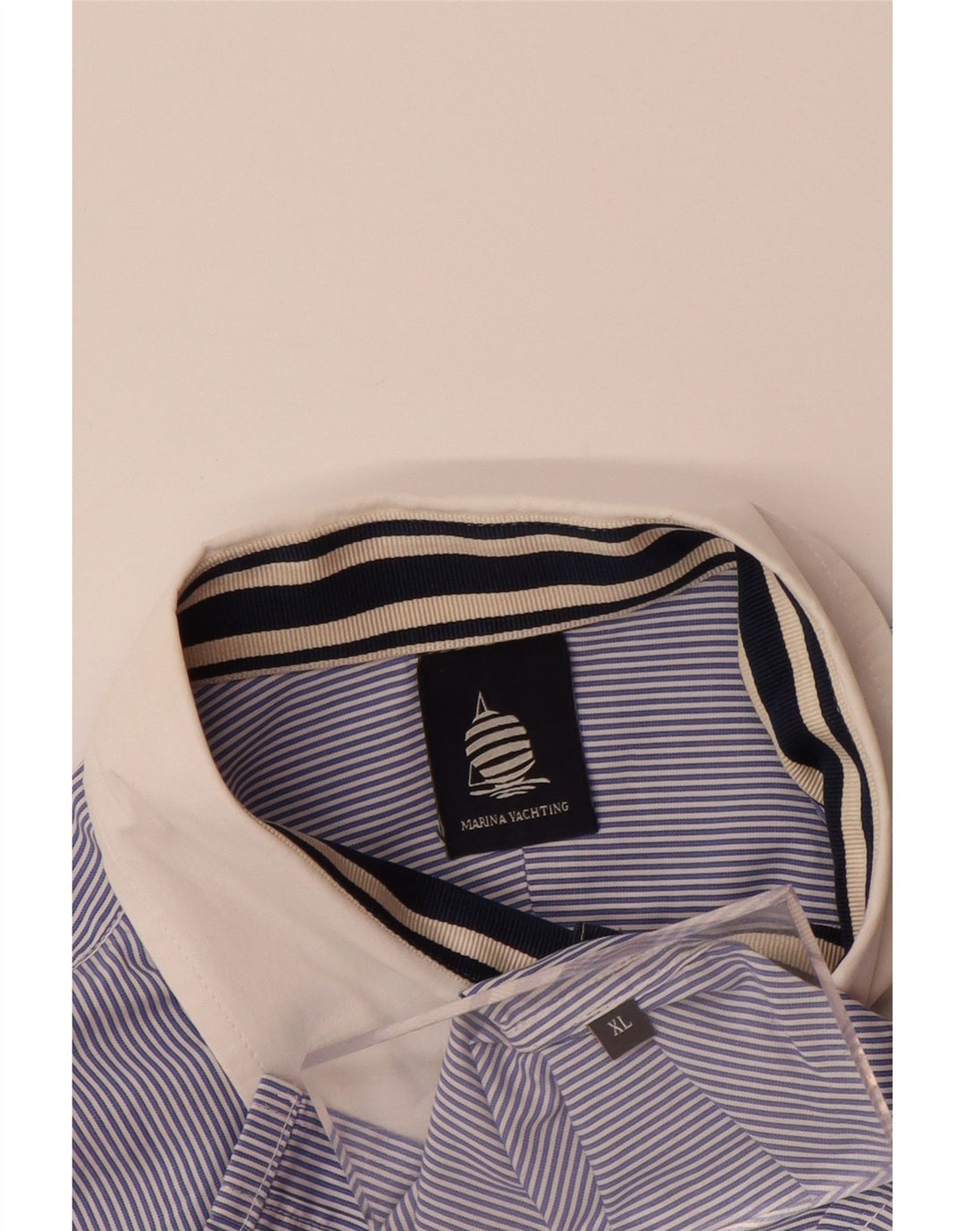 MARINA YACHTING Γυναικείο πουκάμισο 3/4 μανίκι Μπλούζα UK 18 XL Μπλε ρίγες