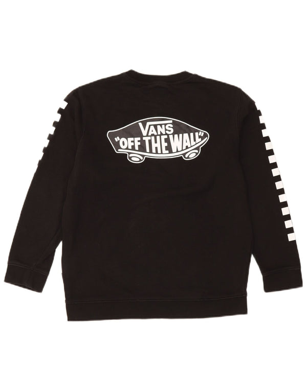 Vans Γυναικεία γραφική φούτερ Jumper UK 16 Large Black Geometric Cotton