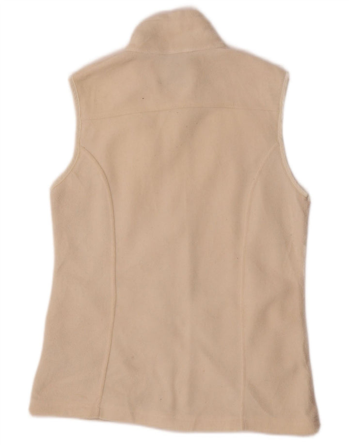 Eddie Bauer Γυναικεία Fleece Gilet UK 10 Small Off White