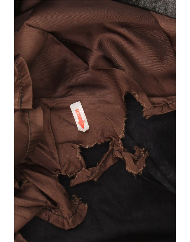 Vintage Γυναικεία Δερμάτινη Φούστα IT 52 2XL W32 Μαύρη