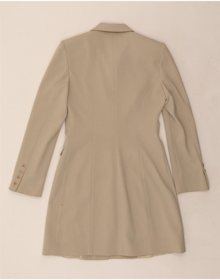 SPORTSTAFF Womens Longline 6 Button Blazer Jacket IT 42 Medium Beige