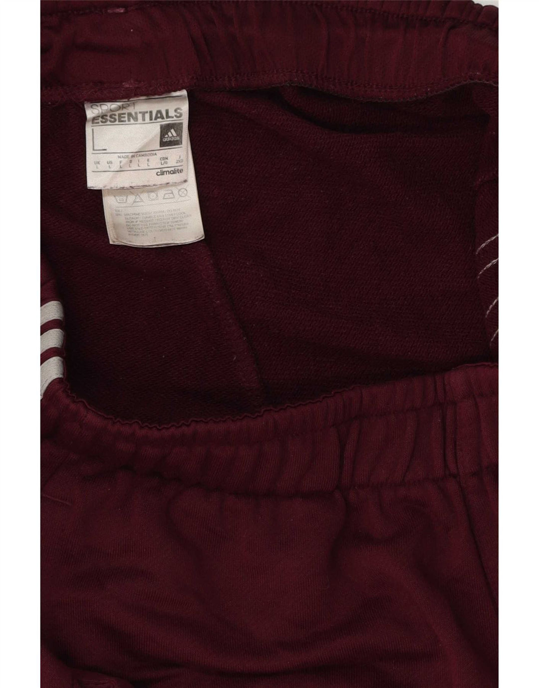 Ανδρικό σορτς Adidas Climalite Sport μεγάλο μπορντό πολυεστέρα