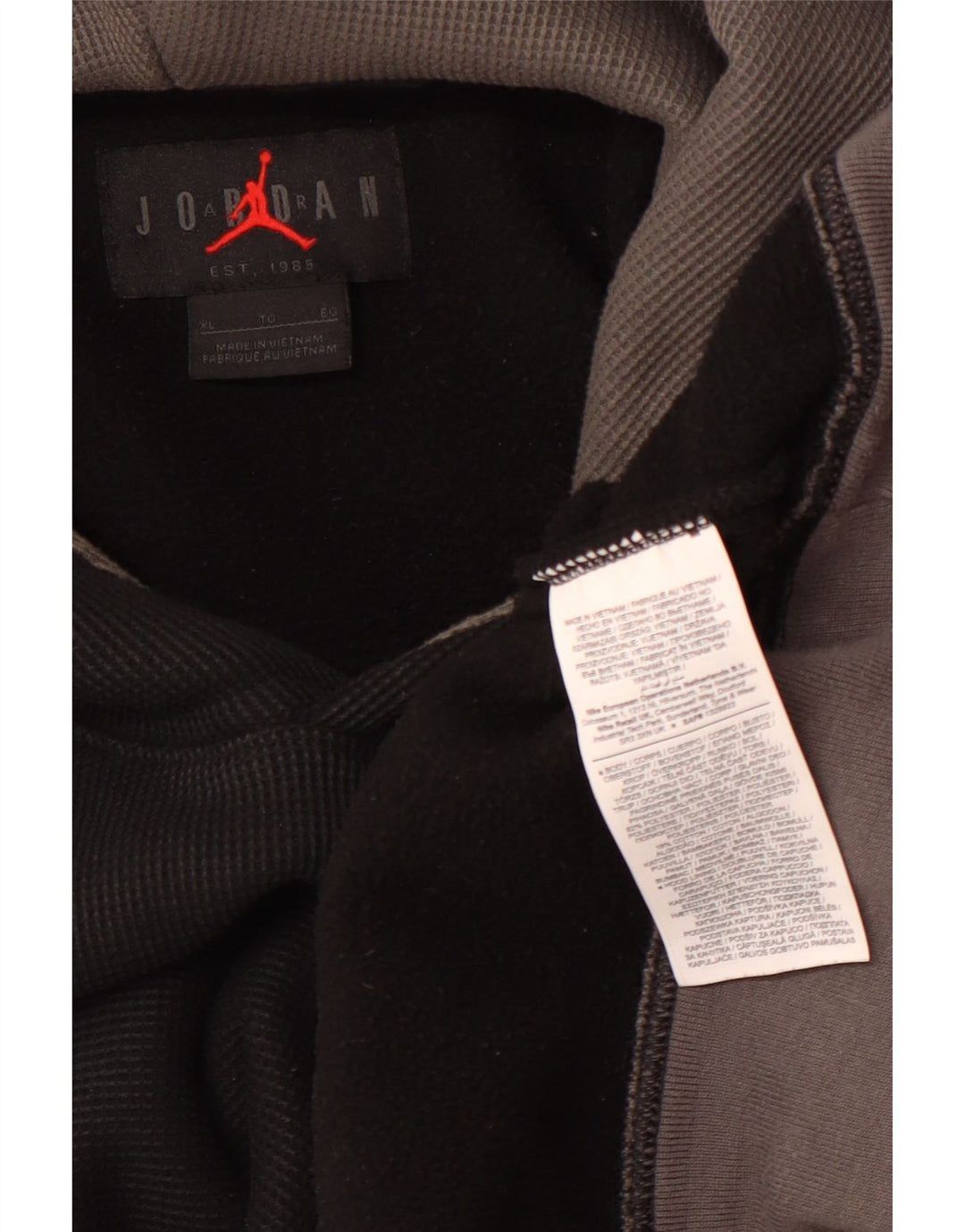 Jordan Ανδρικό γραφικό κουκούλα Jumper XL Μαύρος πολυεστέρας