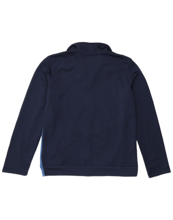 Nike Boys Tracksuit Top Jacket 13-14 Years XL Navy Blue Colourblock