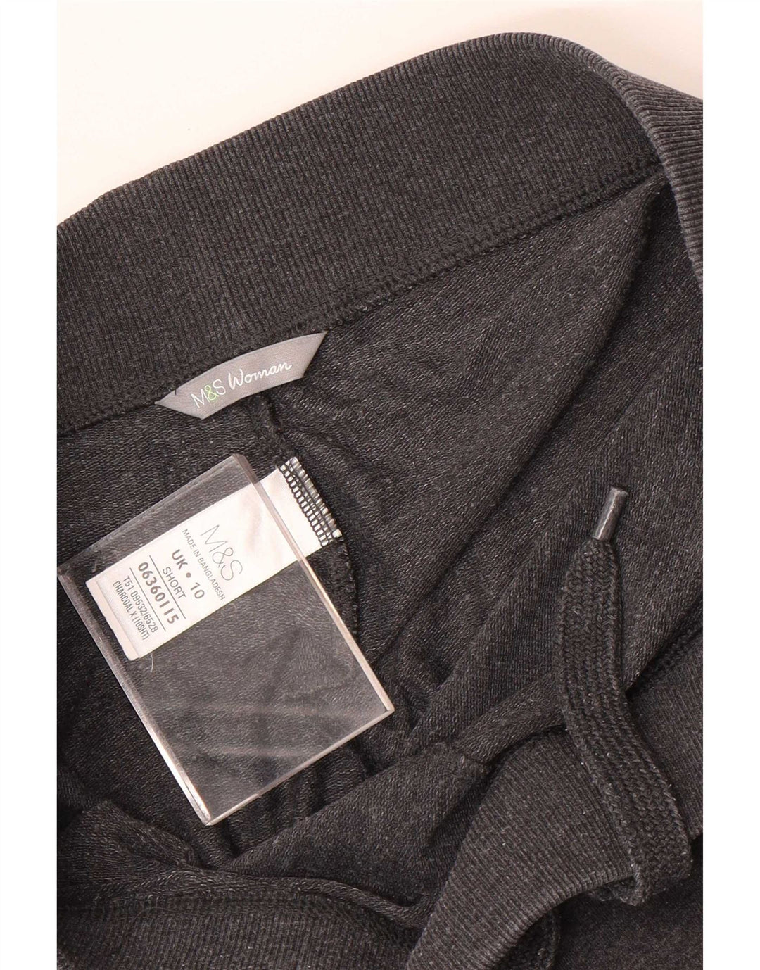 Marks & Spencer Γυναικεία φόρμα παντελόνια UK 10 Small Grey Cotton
