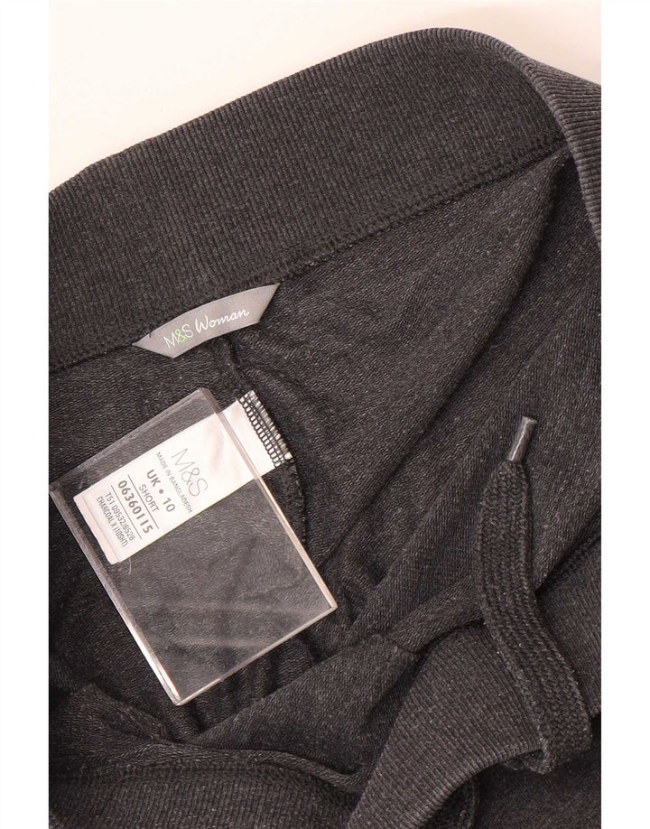 Marks & Spencer Γυναικεία φόρμα παντελόνια UK 10 Small Grey Cotton