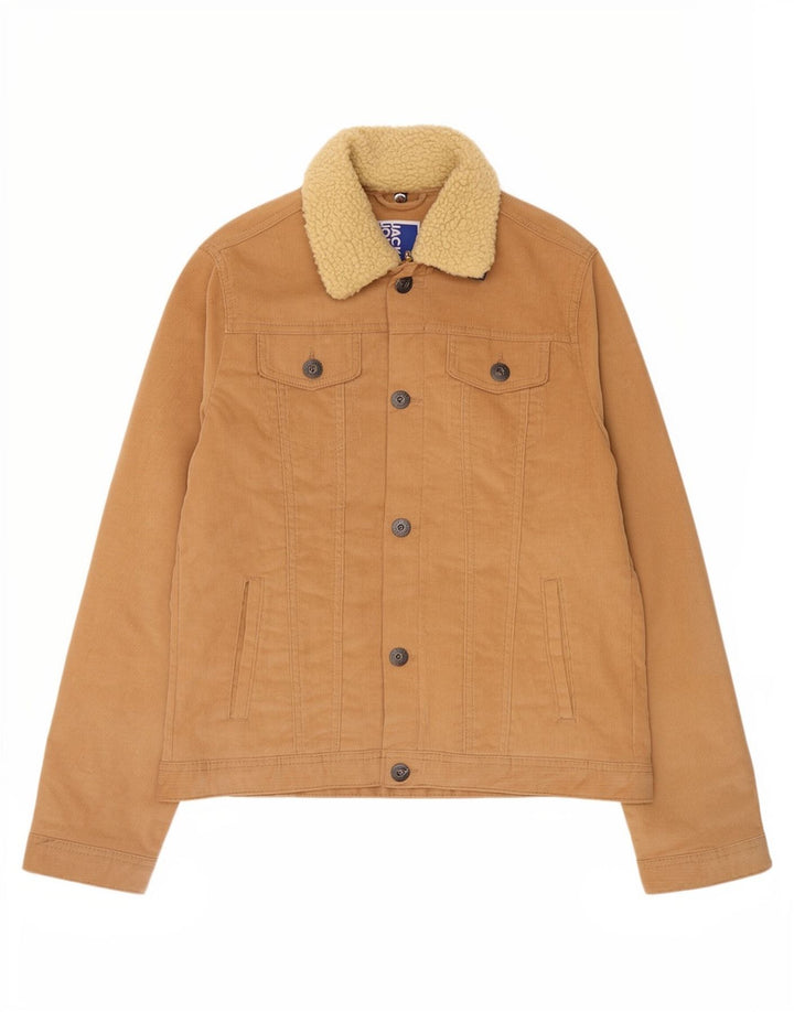 Jack & Jones Boys Corduroy Jacket 13-14 Years Beige Cotton