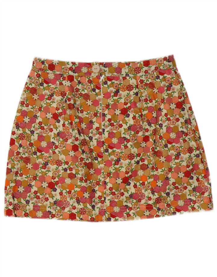 Vintage Γυναικεία Μίνι Φούστα W26 Μικρή Πολύχρωμη Floral