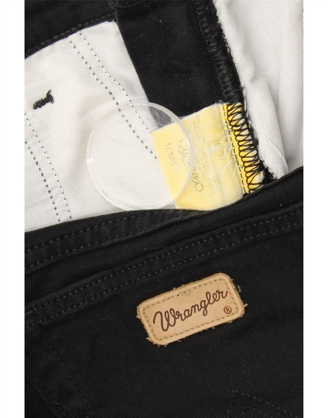 WRANGLER Ανδρικό Texas Straight Jeans W38 L32 Μαύρο βαμβακερό