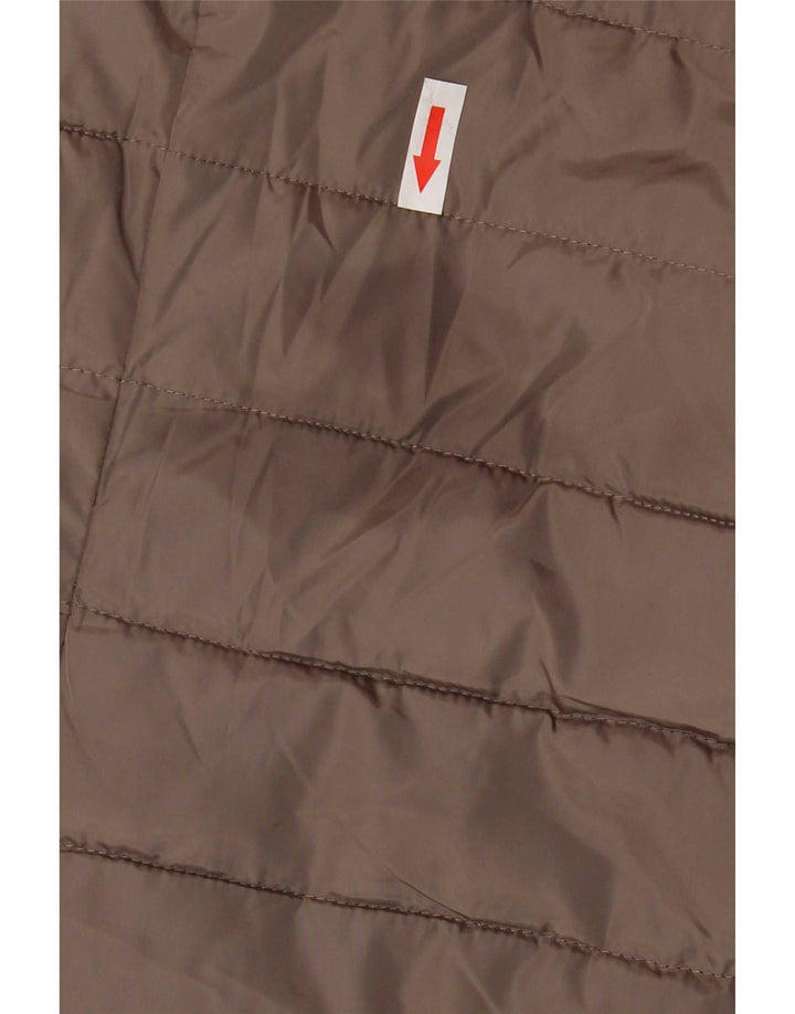 Armani Jeans Γυναικείο μπουφάν με κουκούλα IT 42 μεσαίο καφέ πολυεστέρας