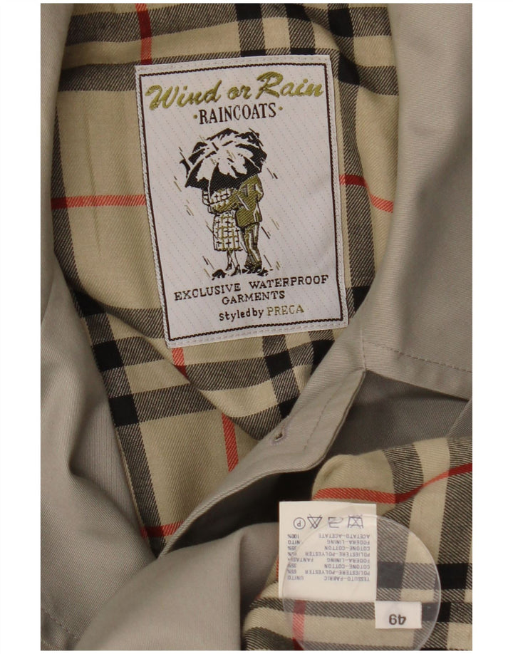 VINTAGE Ανδρικό Αδιάβροχο Loose Fit IT 49 Medium Grey Polyester
