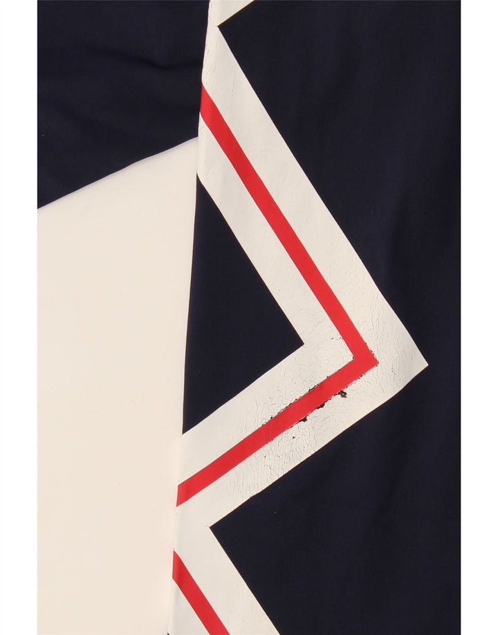 Γυναικεία γραφικά κολάν Fila UK 14 Large Navy Blue Geometric Polyester