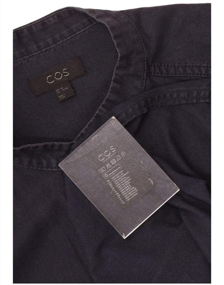 Cos Γυναικείο Πανωφόρι EU 40 Medium Navy Blue Cotton