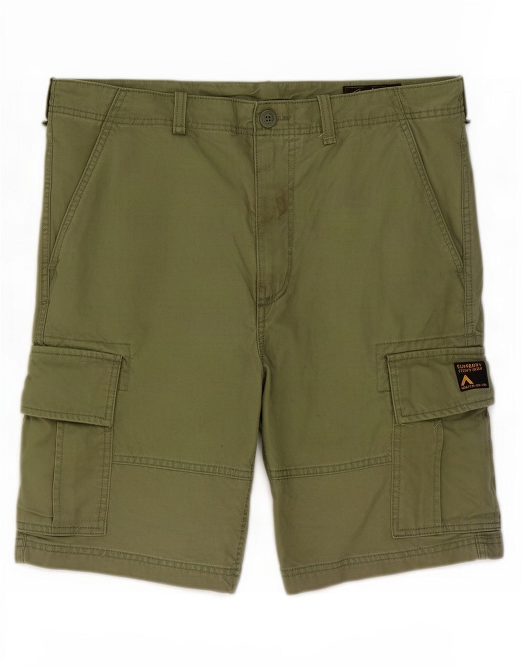 Ανδρικό σορτς Cargo Superdry W32 Μεσαίο πράσινο βαμβακερό