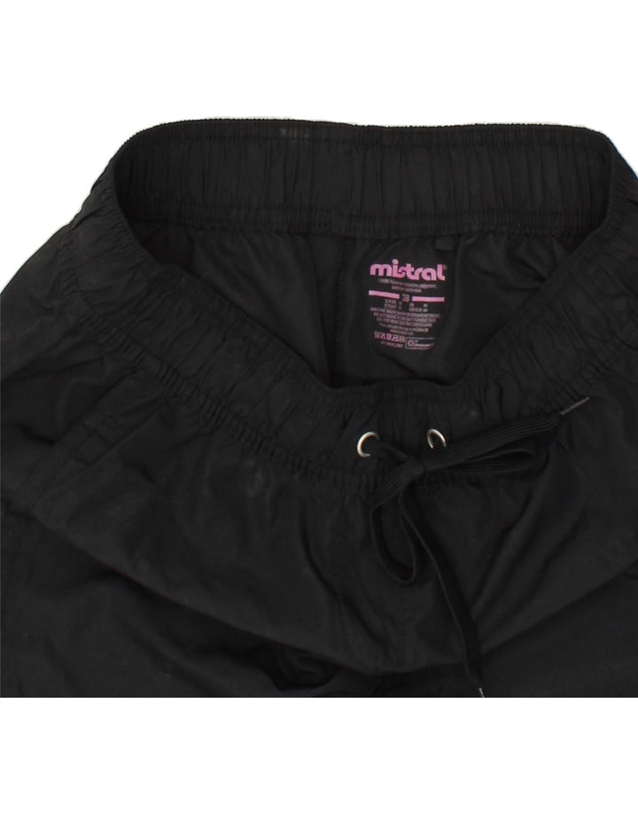 MISTRAL Womens Sport Shorts EU 38 Medium Black Polyester Vintage Mistral and Second-Hand Mistral from Messina Hembry 