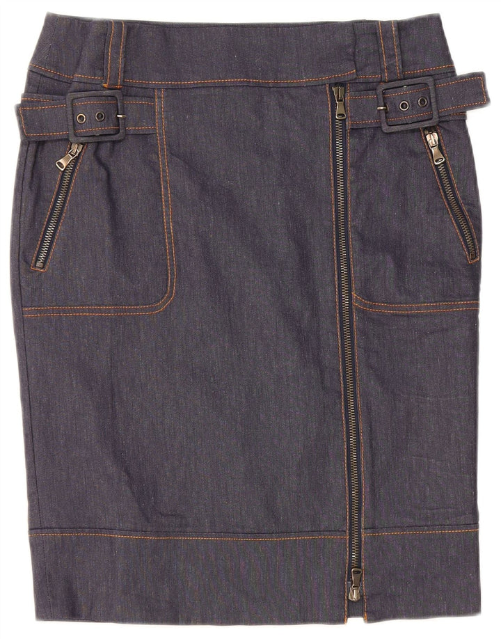 Max & Co. Γυναικεία τζιν φούστα UK 10 Small W30 Navy Blue Polyamide