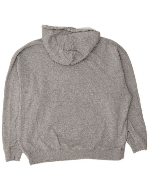 Adidas Γυναικεία γραφικά υπερμεγέθη Hoodie Jumper UK 12/14 Μεσαία γκρι φλύκταινα