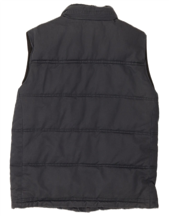 Fat Face Ανδρικό Gilet UK 38 Medium Navy Blue βαμβακερό
