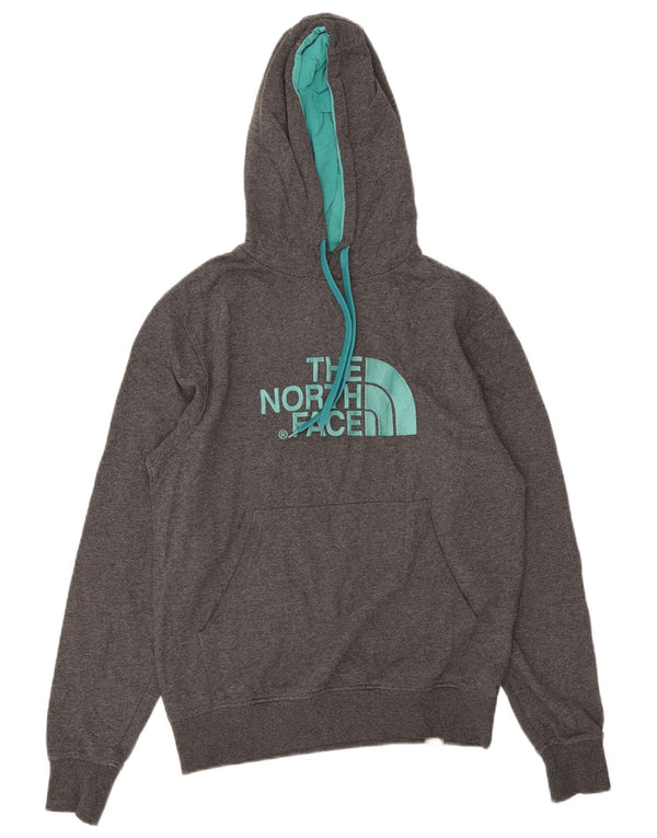 The North Face Ανδρικό γραφικό κουκούλα, μικρό γκρι βαμβακερό