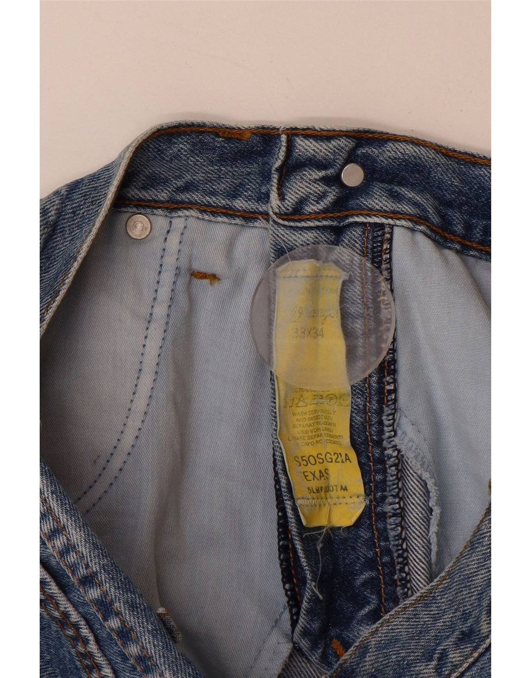 WRANGLER Ανδρικό Texas Straight Jeans W33 L30 Blue Cotton