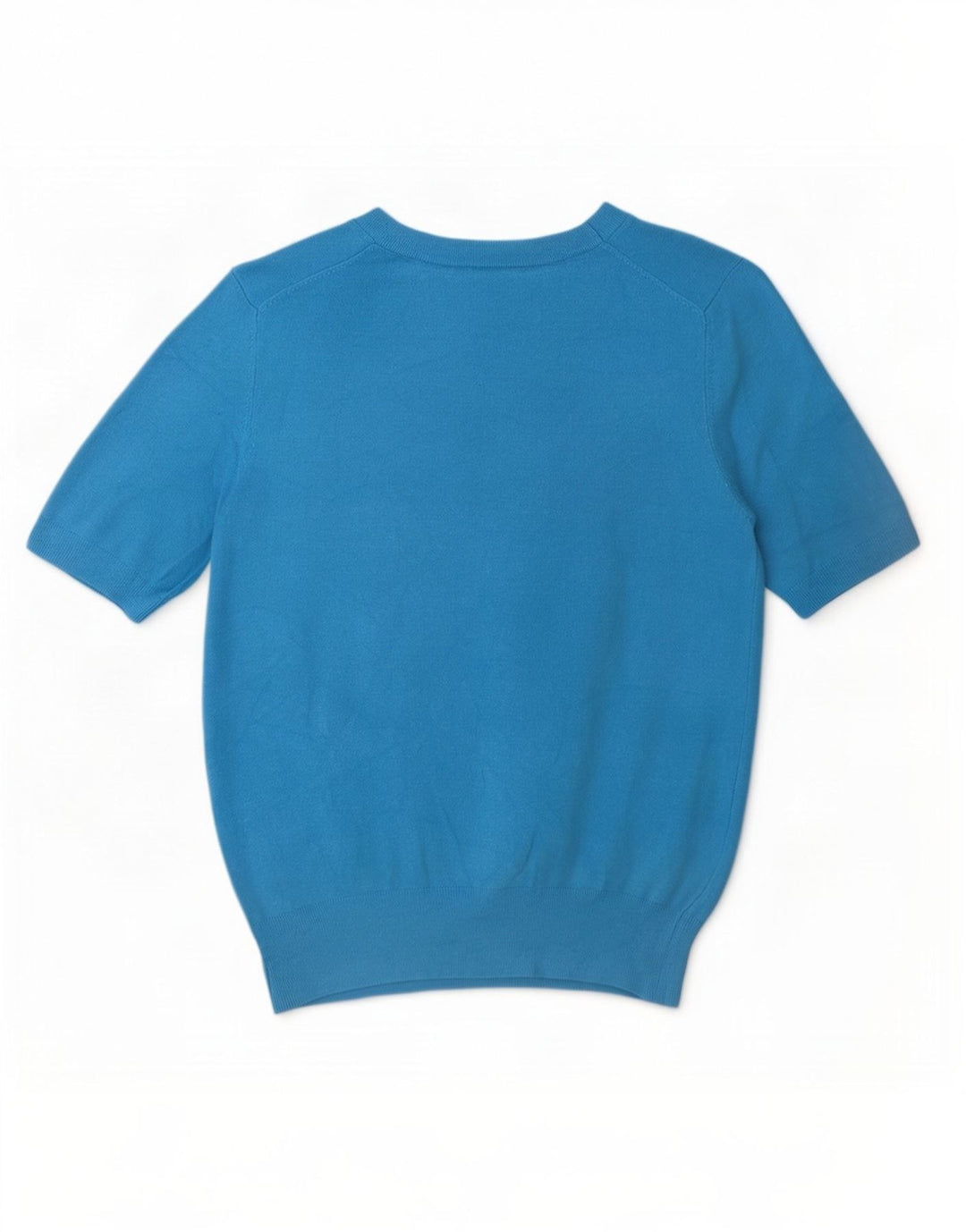 Zara Γυναικείο T-Shirt Top UK 12 Medium Blue Viscose